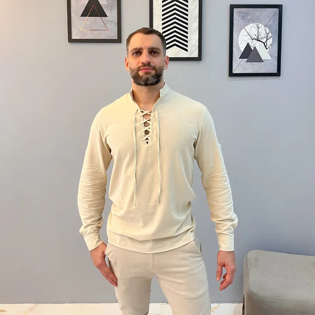 Camisa Masculina Bata Linho Camisa Masculina Bata Linho - Vestuário 019 Fragatto
