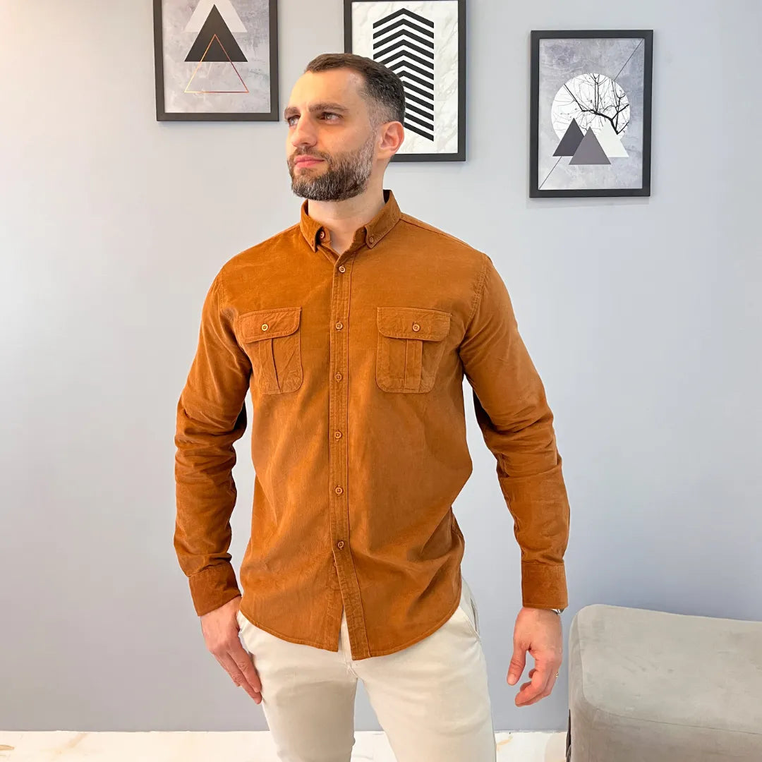 Camisa Masculina Com Textura Adventure Camisa Masculina Com Textura Adventure - Vestuário 044 Fragatto