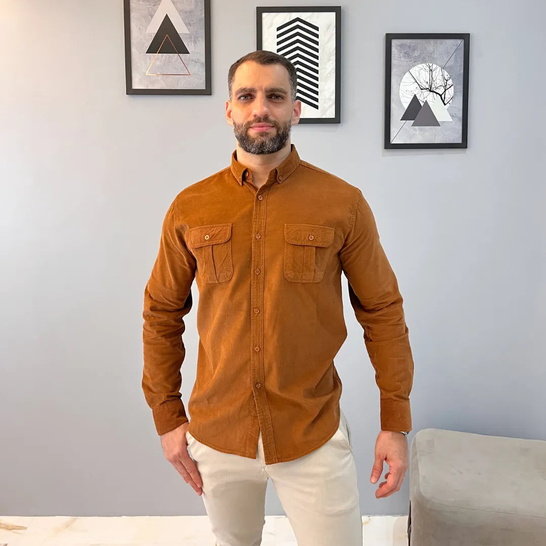Camisa Masculina Com Textura Adventure Camisa Masculina Com Textura Adventure - Vestuário 044 Fragatto