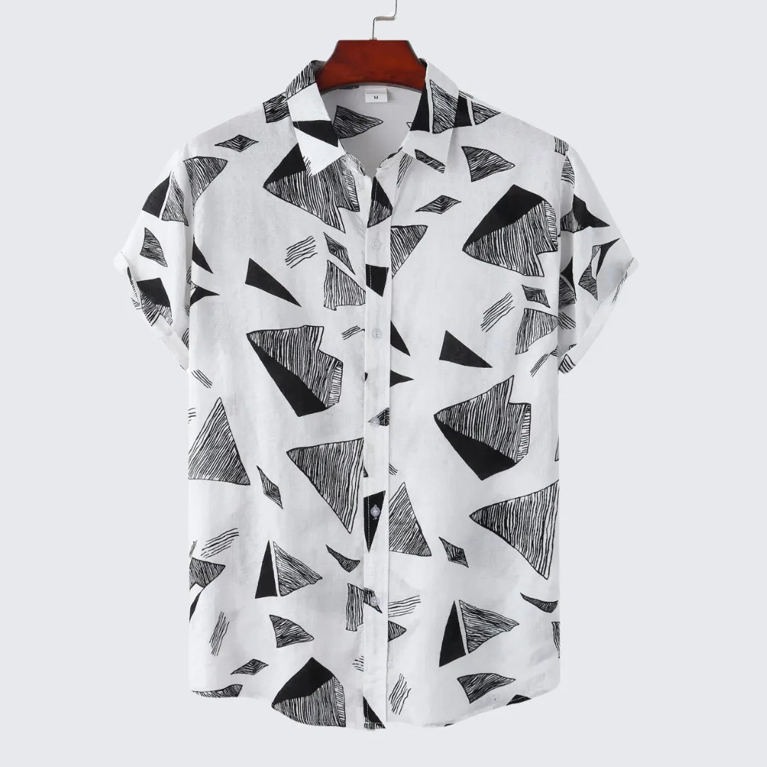 Camisa Masculina Manga Curta Dylan Camisa Masculina Manga Curta Dylan - Vestuário 052 Fragatto Branco M