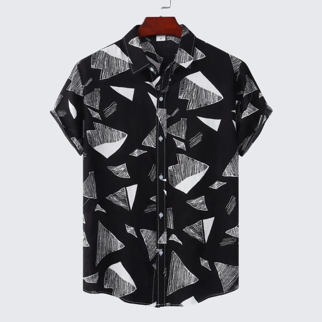 Camisa Masculina Manga Curta Dylan Camisa Masculina Manga Curta Dylan - Vestuário 052 Fragatto Preto M