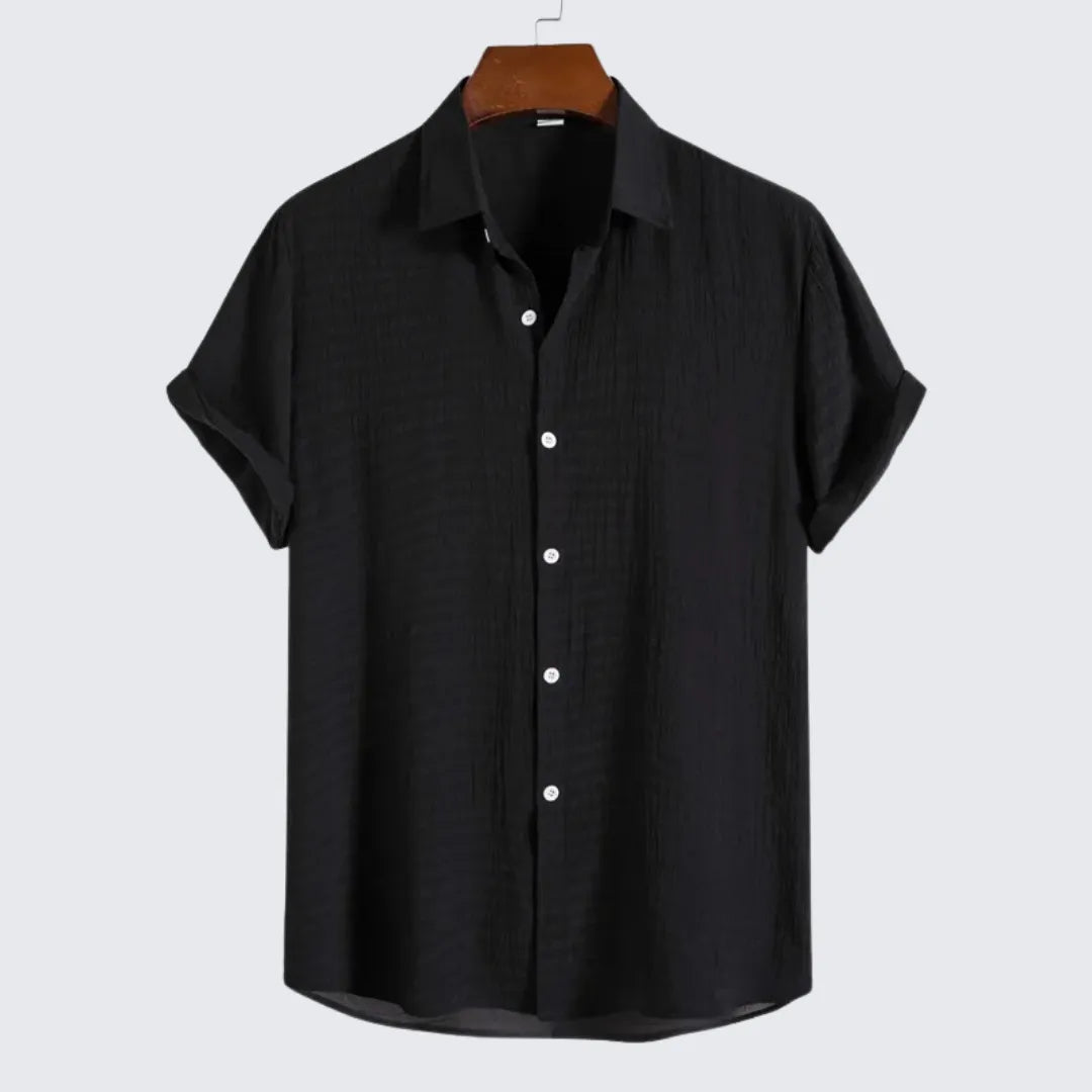 Camisa Masculina Manga Curta Gavin Camisa Masculina Manga Curta Gavin - Vestuário 055 Fragatto Preto M