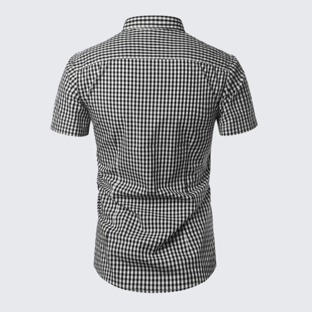 Camisa Masculina Manga Curta Xadrez Camisa Masculina Manga Curta Xadrez - Vestuário 080 Fragatto