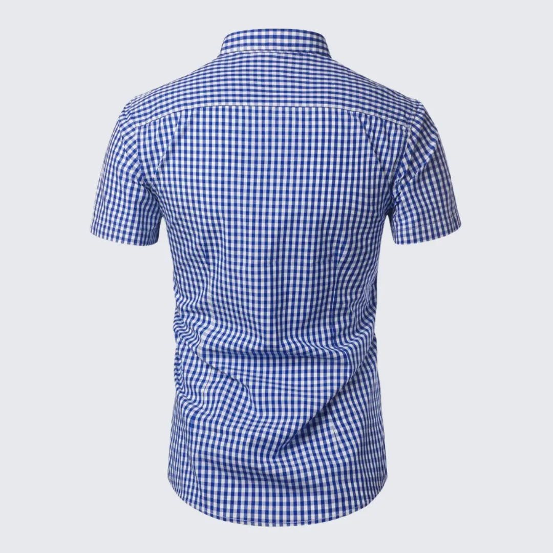 Camisa Masculina Manga Curta Xadrez Camisa Masculina Manga Curta Xadrez - Vestuário 080 Fragatto