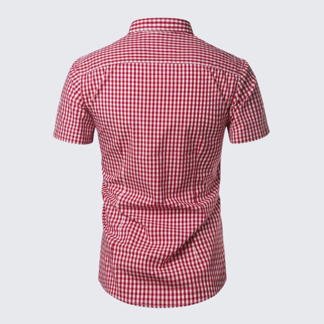 Camisa Masculina Manga Curta Xadrez Camisa Masculina Manga Curta Xadrez - Vestuário 080 Fragatto