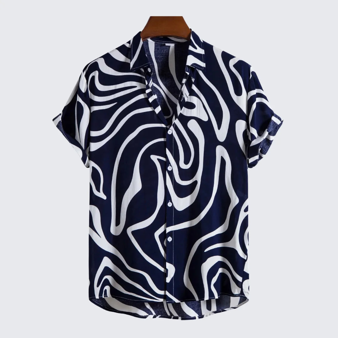Camisa Masculina Manga Curta Zenith Camisa Masculina Manga Curta Zenith - Vestuário 077 Fragatto Azul P