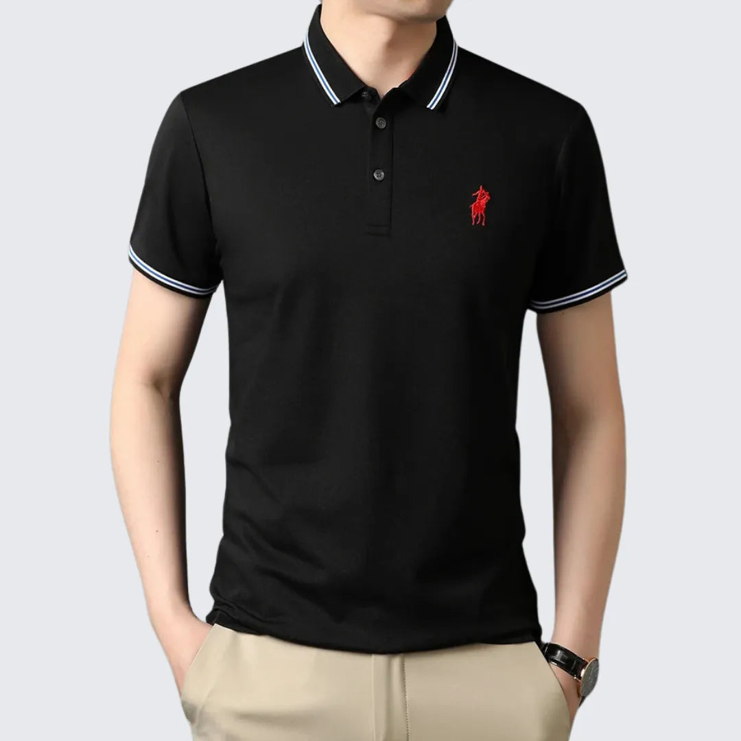 Camisa Polo Masculina Elegance Camisa Polo Masculina Elegance - Vestuário 091 Fragatto Preto M