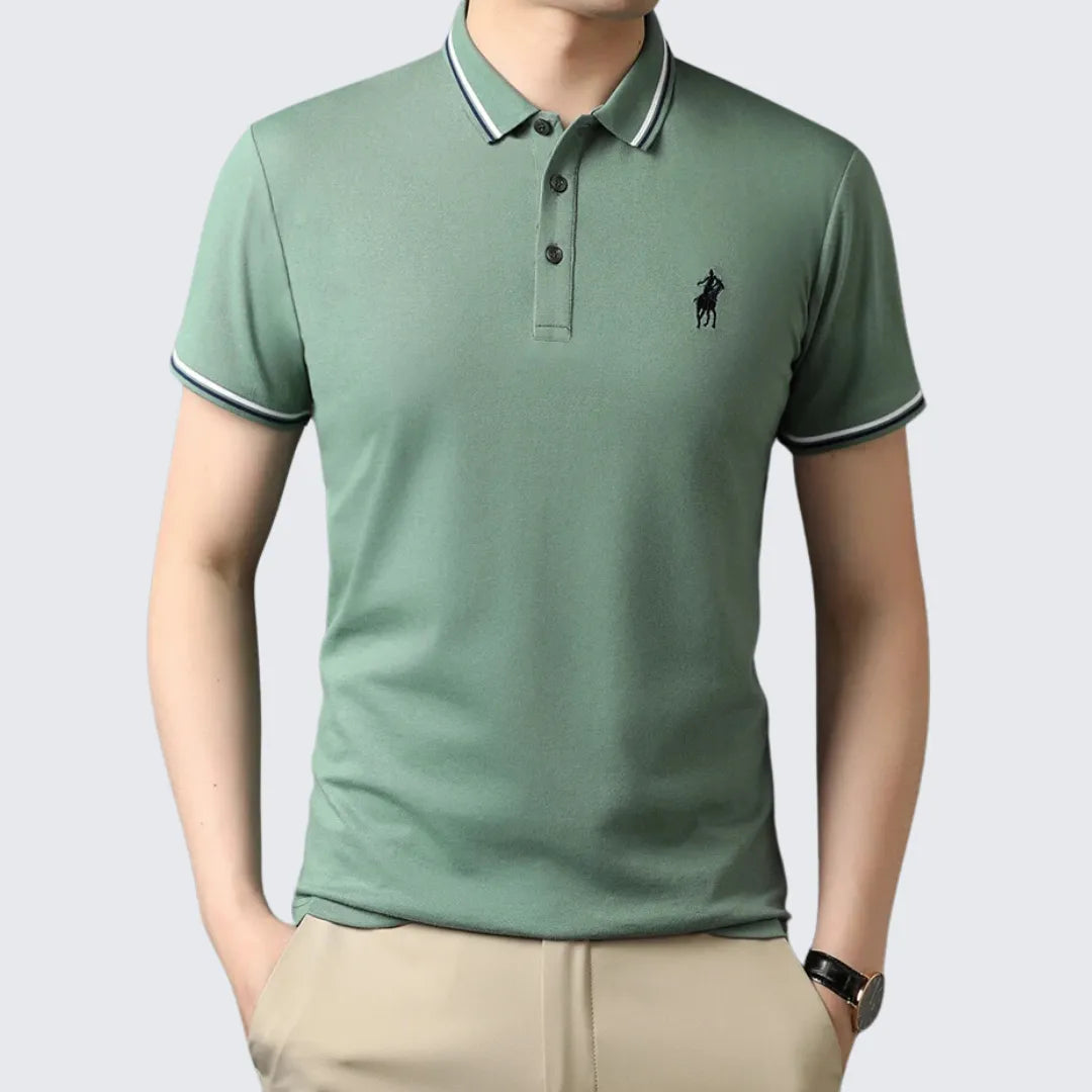 Camisa Polo Masculina Elegance Camisa Polo Masculina Elegance - Vestuário 091 Fragatto Verde M