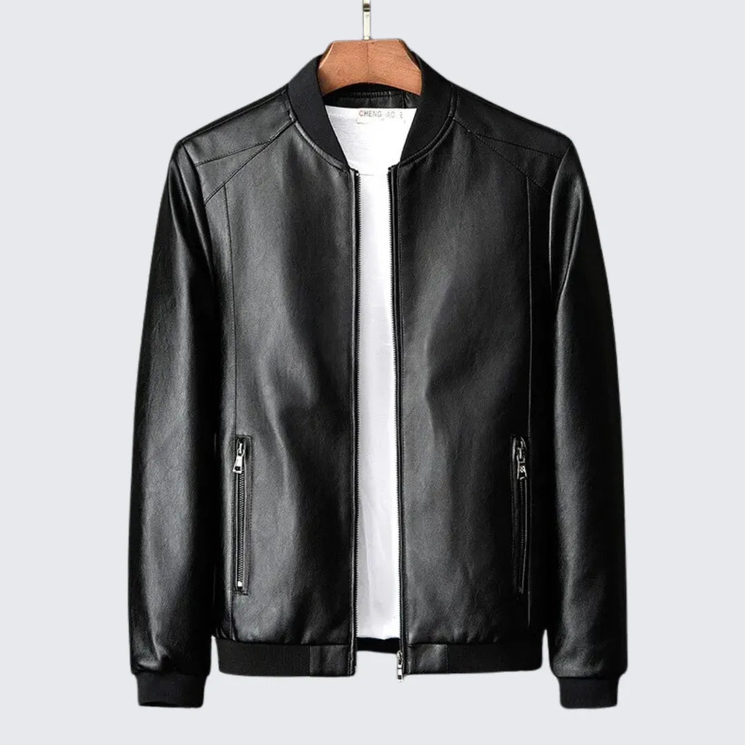 Jaqueta Masculina de Couro Alpha Jaqueta Masculina de Couro Alpha - Vestuário 124 Fragatto Preto M
