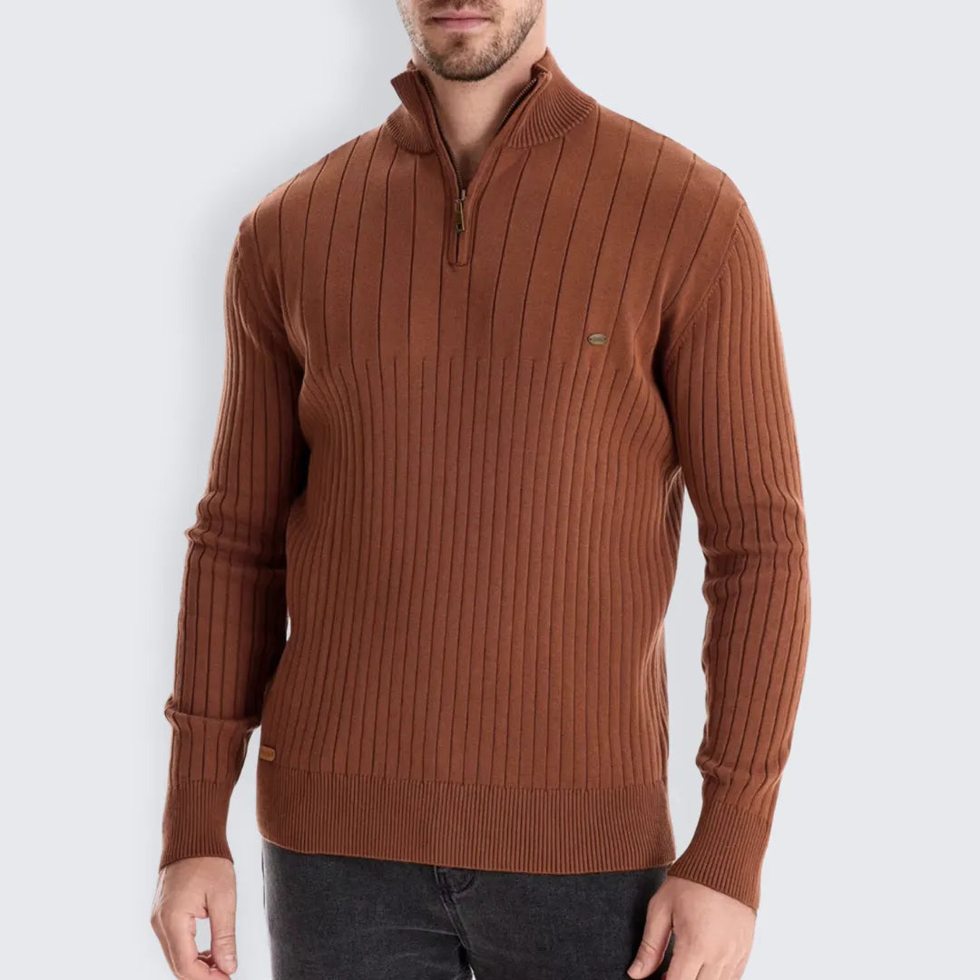 Suéter Masculino Gola Alta com Zíper Suéter Masculino Gola Alta com Zíper - Vestuário 093 Fragatto