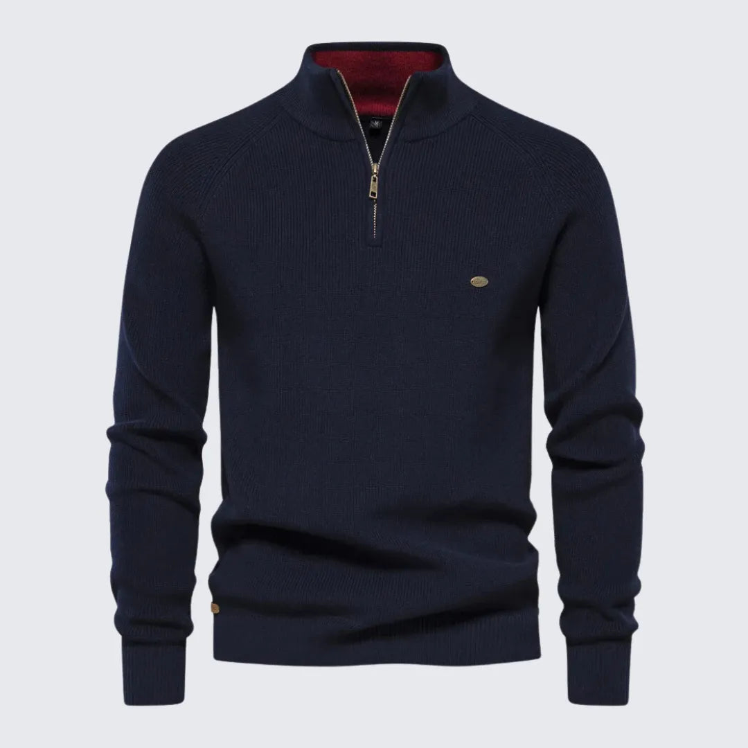 Suéter Masculino Tricô Texturizado Suéter Masculino Tricô Texturizado - Vestuário 099 Fragatto Azul marinho P