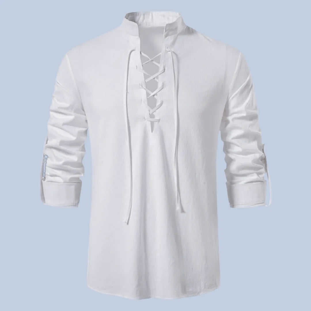 Camisa Masculina Bata Linho Camisa Masculina Bata Linho - Vestuário 019 Fragatto Branco P