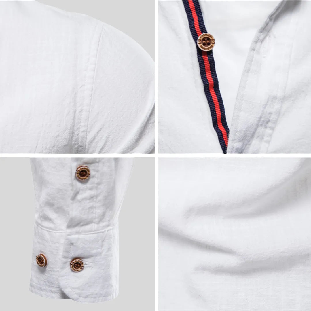 Camisa Masculina Casual Algodão Camisa Masculina Casual Algodão - Vestuário 043 Fragatto