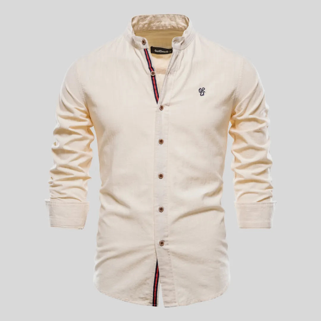Camisa Masculina Casual Algodão Camisa Masculina Casual Algodão - Vestuário 043 Fragatto Amarelo P