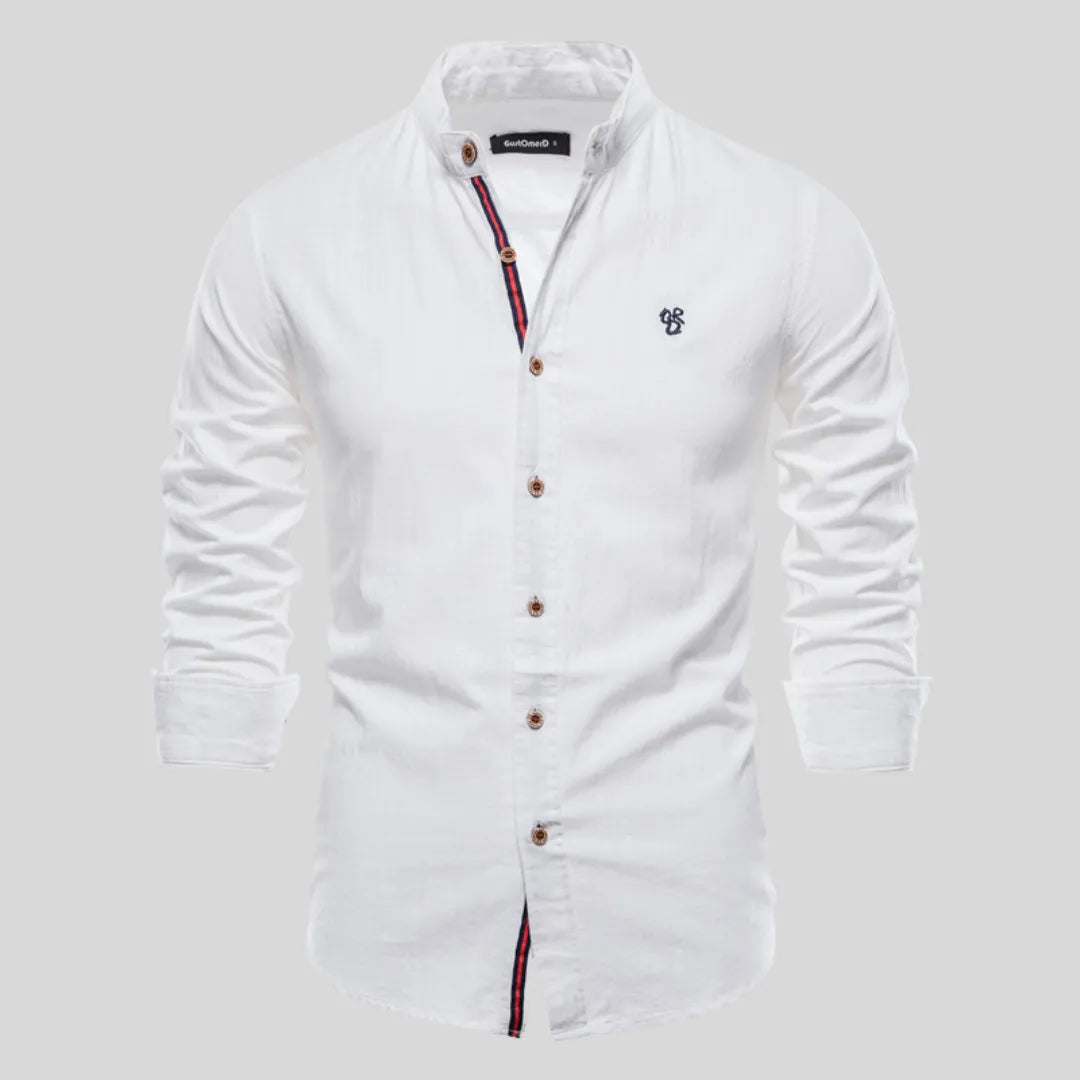 Camisa Masculina Casual Algodão Camisa Masculina Casual Algodão - Vestuário 043 Fragatto Branco P