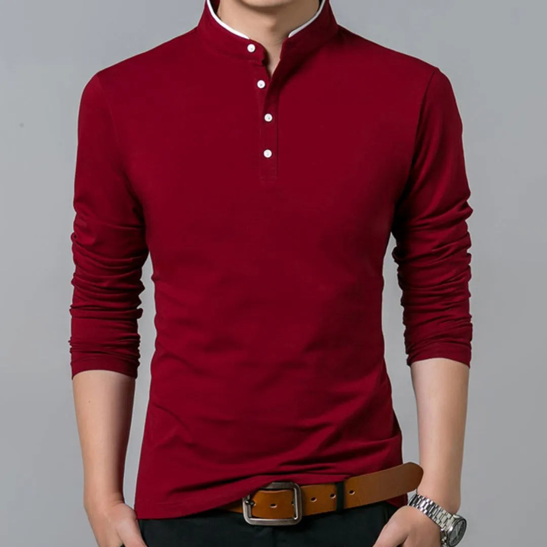 Camisa Masculina Manga Longa Camisa Masculina Manga Longa - Vestuário 003 Fragatto Vermelho P