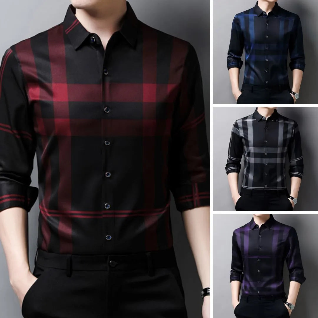 Camisa Masculina Manga Longa Xadrez Camisa Masculina Manga Longa Xadrez - Vestuário 002 Fragatto