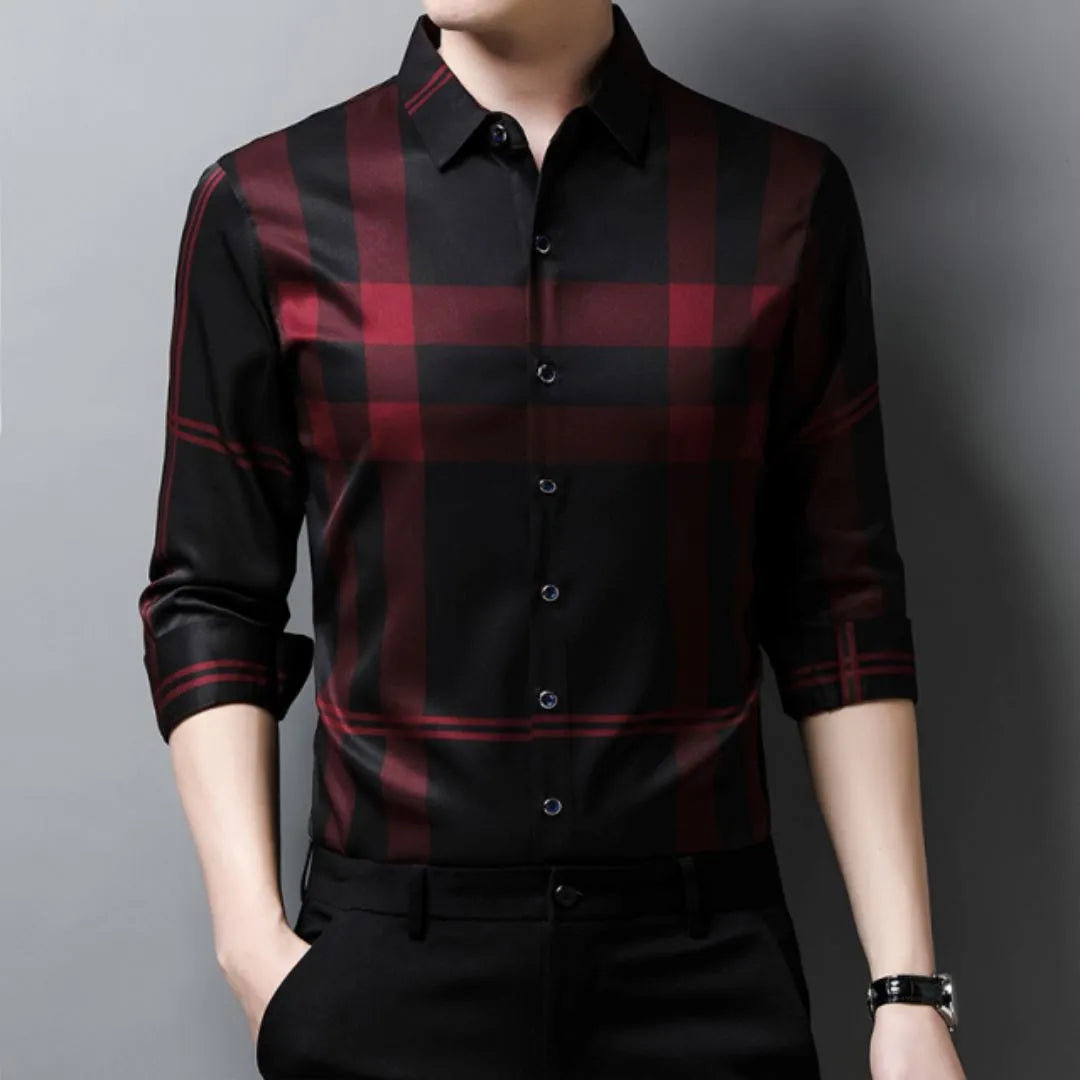 Camisa Masculina Manga Longa Xadrez Camisa Masculina Manga Longa Xadrez - Vestuário 002 Fragatto