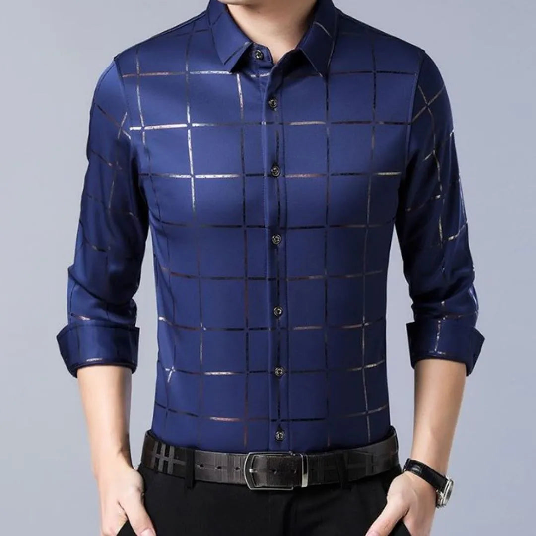 Camisa Social Masculina Square Camisa Social Masculina Square - Vestuário 011 Fragatto Azul Marinho P