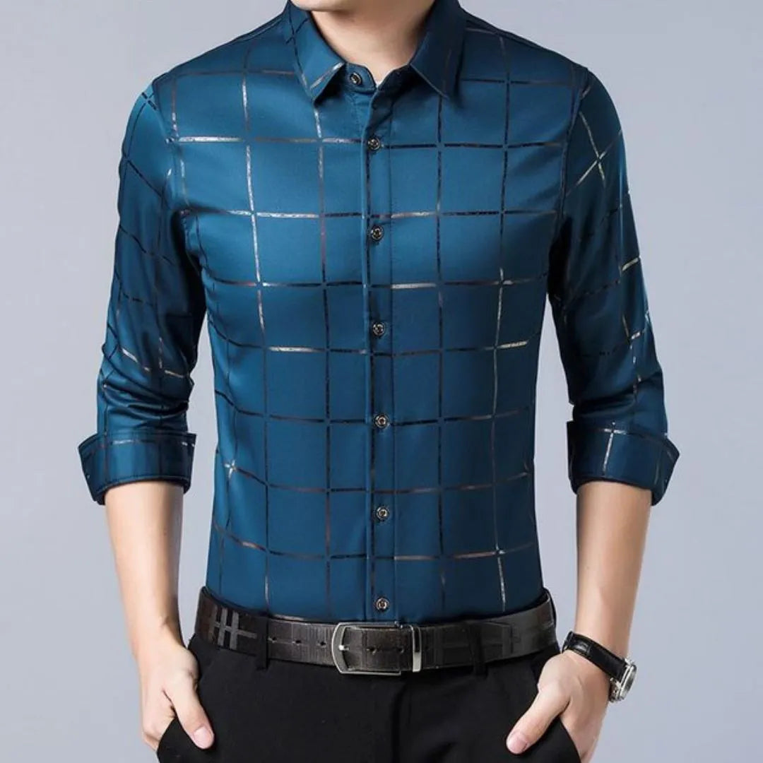 Camisa Social Masculina Square Camisa Social Masculina Square - Vestuário 011 Fragatto Azul P