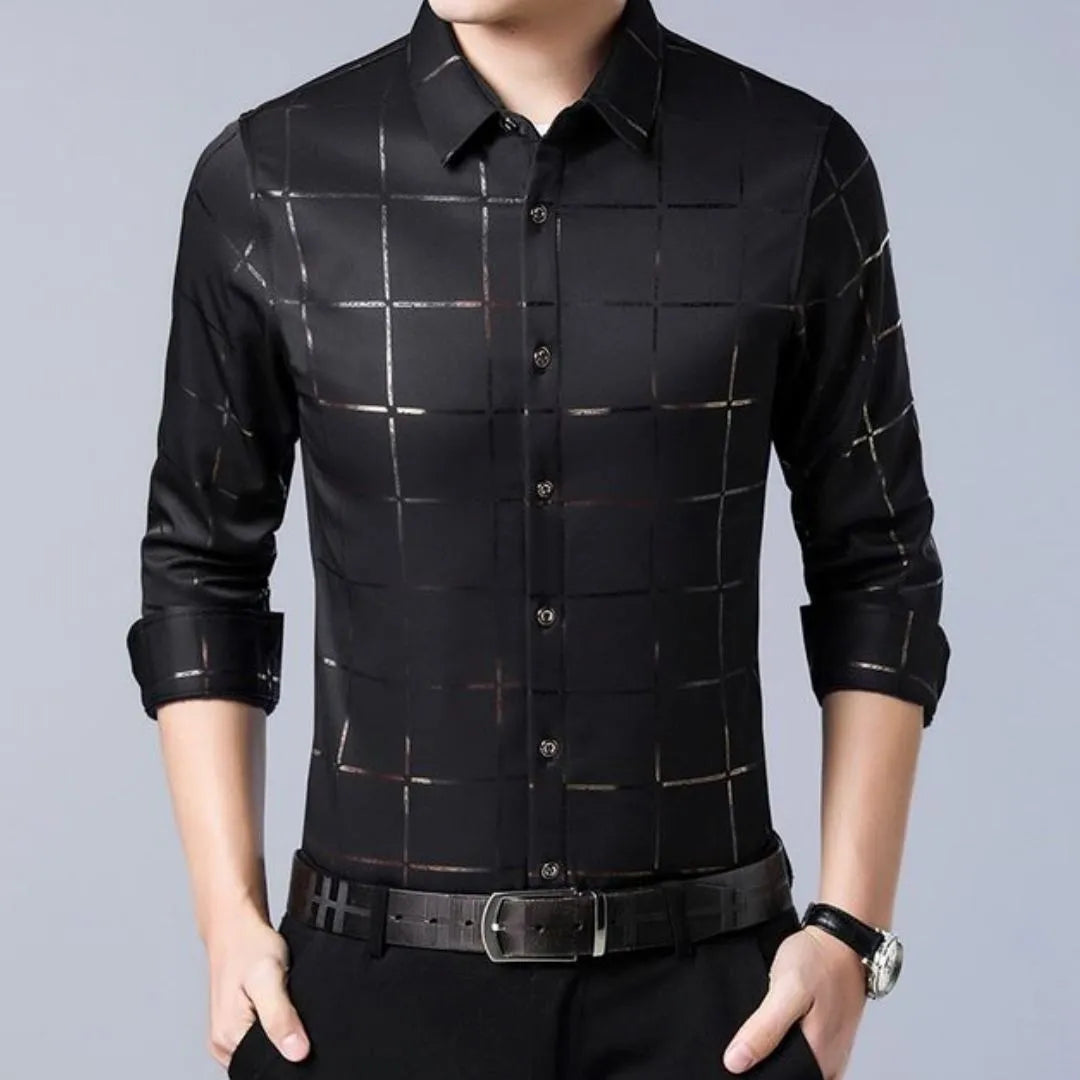 Camisa Social Masculina Square Camisa Social Masculina Square - Vestuário 011 Fragatto Preto P