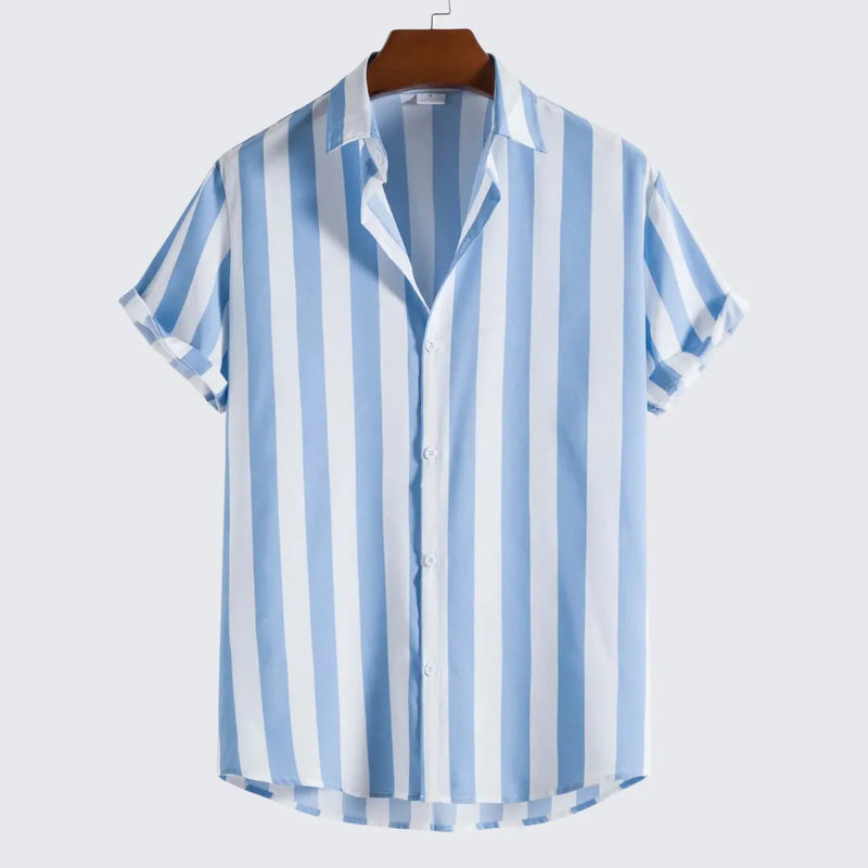 Camisa Masculina Manga Curta Gage Camisa Masculina Manga Curta Gage - Vestuário 054 Fragatto Azul Claro P 