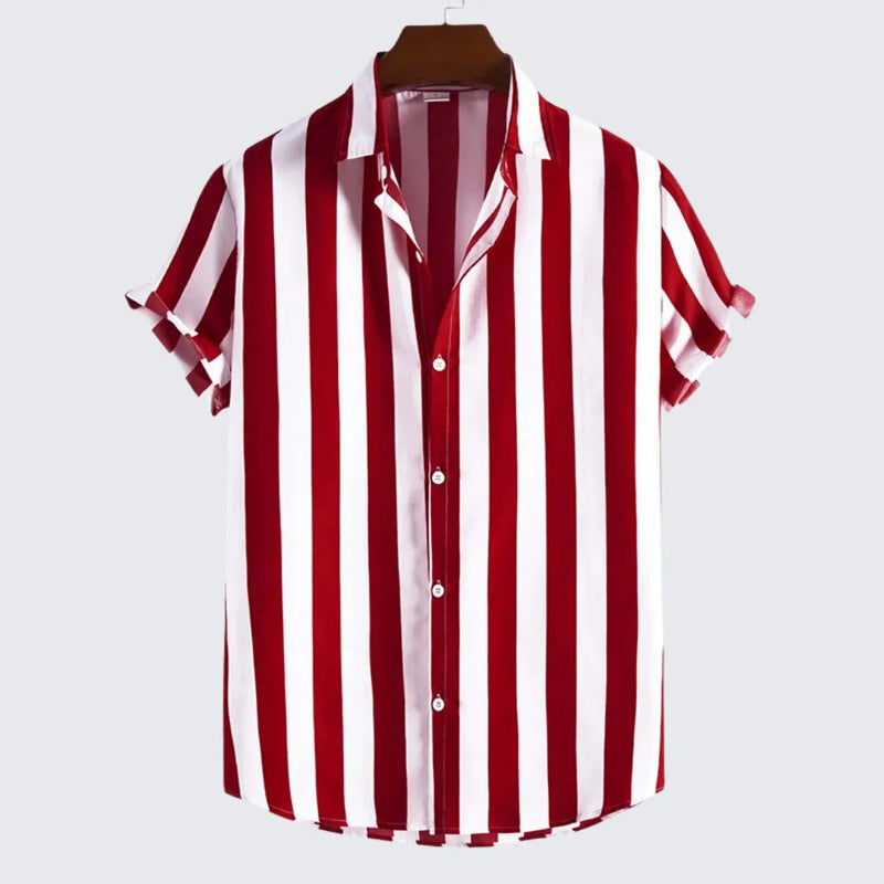 Camisa Masculina Manga Curta Gage Camisa Masculina Manga Curta Gage - Vestuário 054 Fragatto Vermelho P 