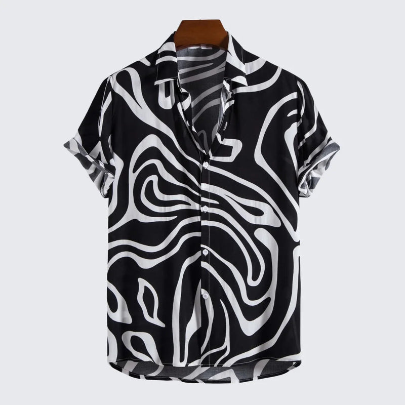 Camisa Masculina Manga Curta Zenith Camisa Masculina Manga Curta Zenith - Vestuário 077 Fragatto Preto P 