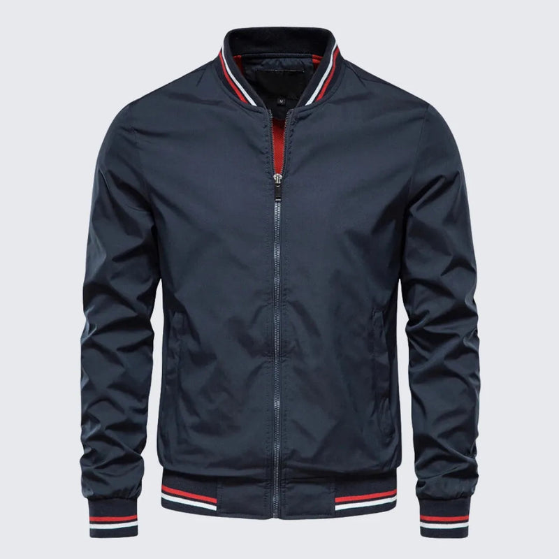 Jaqueta Masculina Bomber Casual Jaqueta Masculina Bomber Casual - Vestuário 122 Fragatto Azul Marinho M 