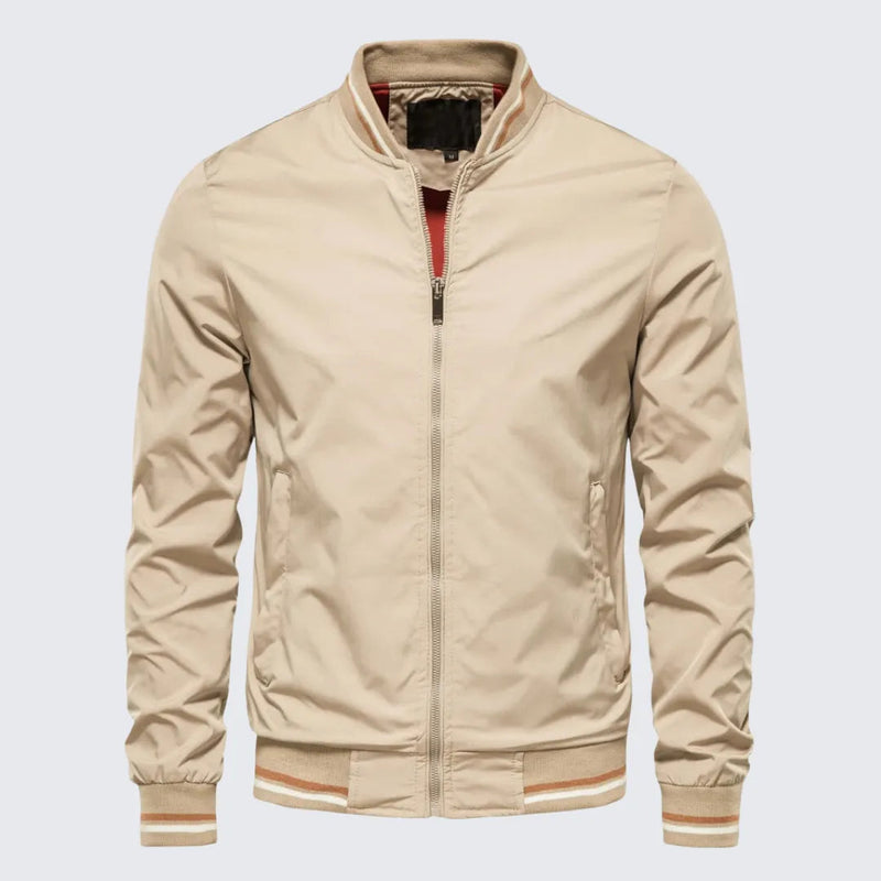 Jaqueta Masculina Bomber Casual Jaqueta Masculina Bomber Casual - Vestuário 122 Fragatto Bege M 