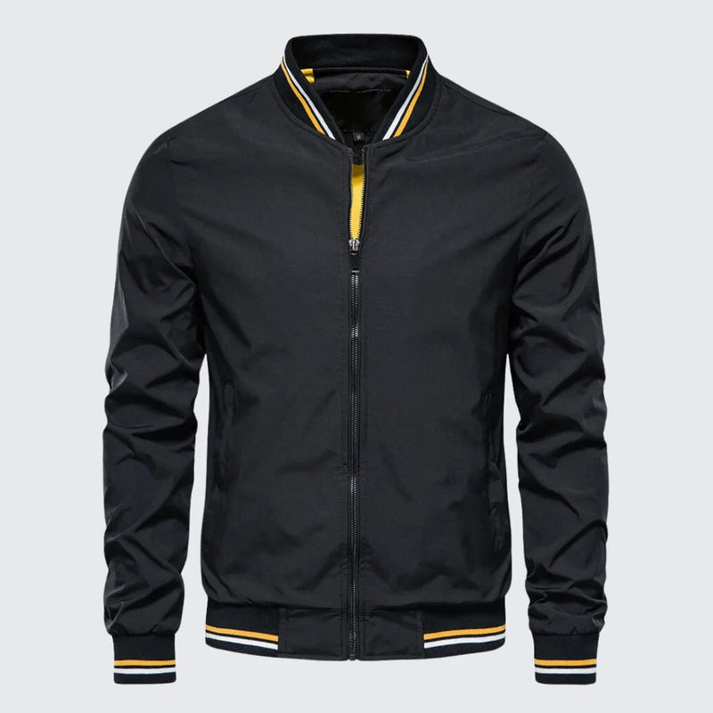 Jaqueta Masculina Bomber Casual Jaqueta Masculina Bomber Casual - Vestuário 122 Fragatto Preto M 