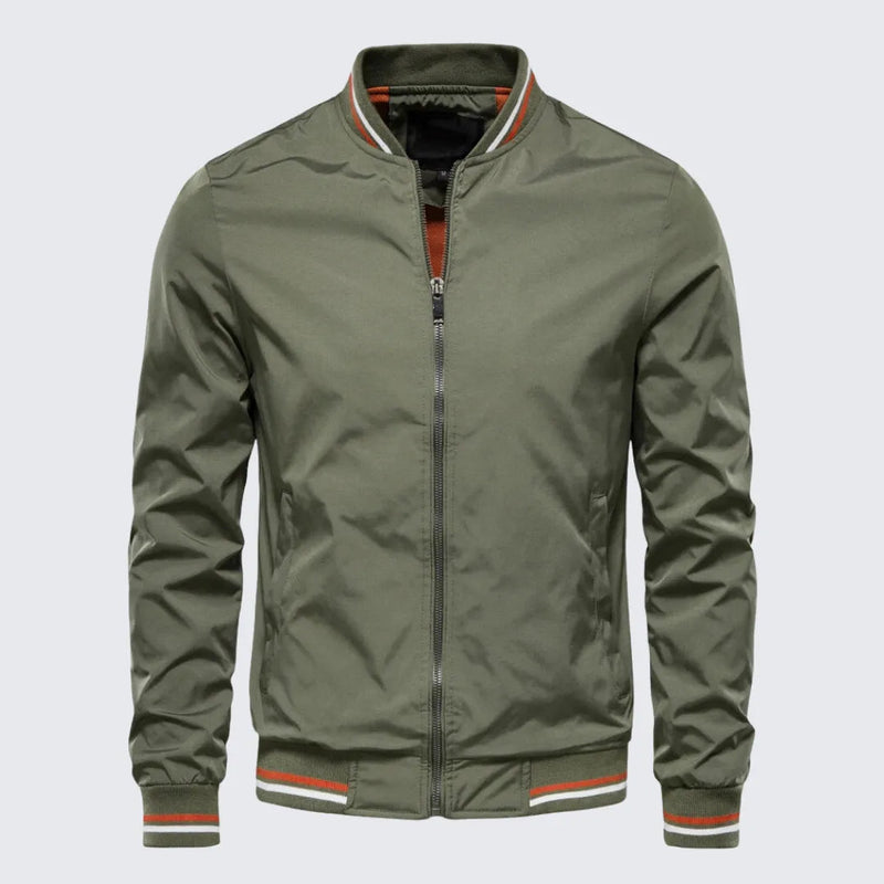 Jaqueta Masculina Bomber Casual Jaqueta Masculina Bomber Casual - Vestuário 122 Fragatto Verde M 