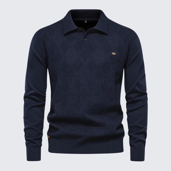 Suéter Masculino Gola Polo Suéter Masculino Gola Polo - Vestuário 103 Fragatto Azul marinho P 