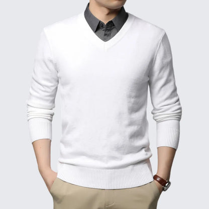 Suéter Masculino Social Gola V Suéter Masculino Social Gola V - Vestuário 094 Fragatto Branco M 