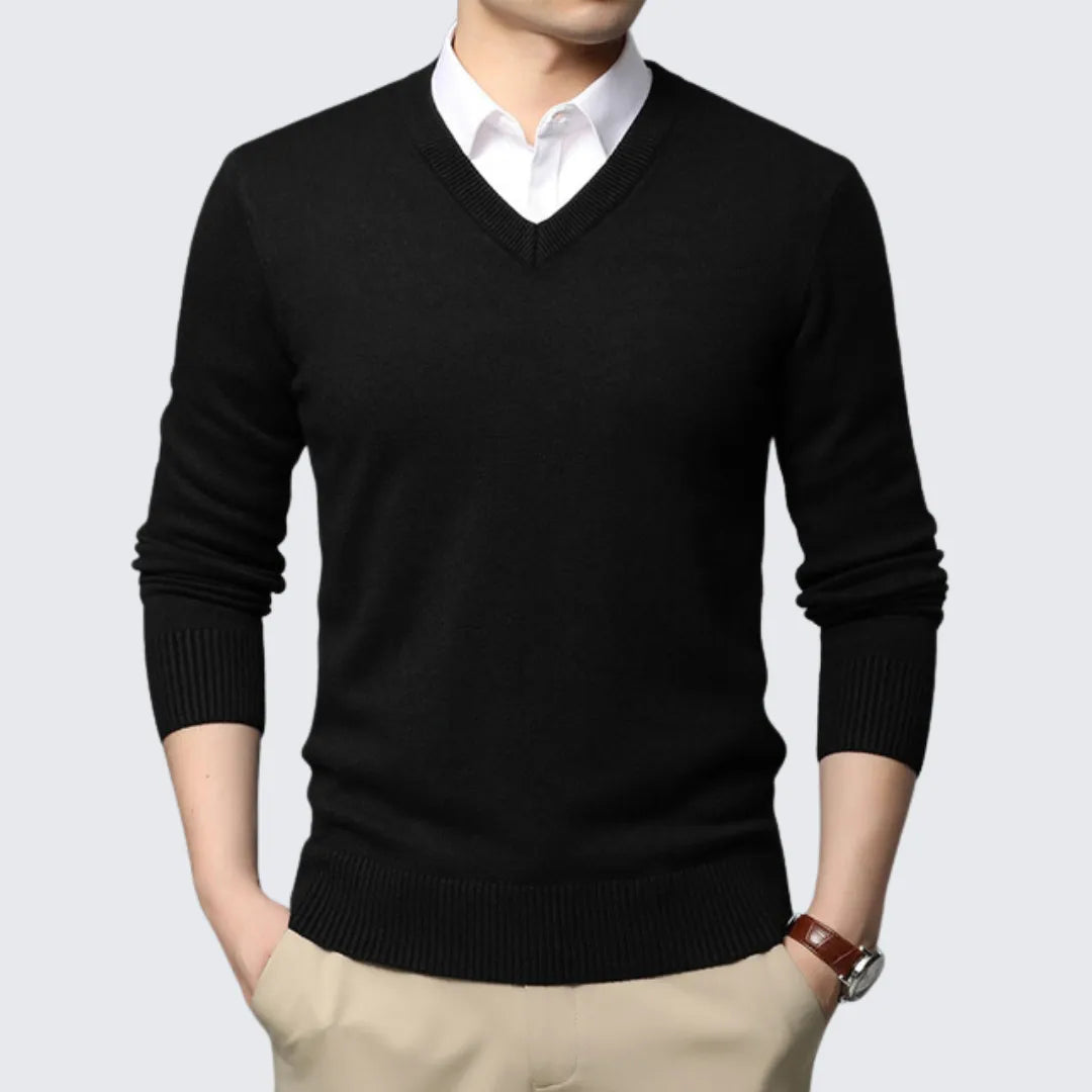 Suéter Masculino Social Gola V Suéter Masculino Social Gola V - Vestuário 094 Fragatto Preto M 