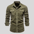 Camisa Masculina Com Textura Adventure Camisa Masculina Com Textura Adventure - Vestuário 044 Fragatto Verde P 