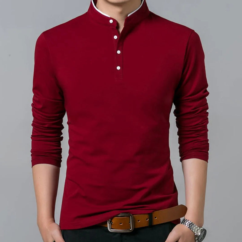 Camisa Masculina Manga Longa Camisa Masculina Manga Longa - Vestuário 003 Fragatto Vermelho P 