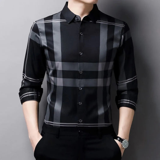 Camisa Masculina Manga Longa Xadrez Camisa Masculina Manga Longa Xadrez - Vestuário 002 Fragatto 