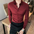 Camisa Social Masculina | Frete Grátis Camisa Social Masculina - Vestuário 014 Fragatto Vinho P 