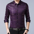 Camisa Social Masculina Square Camisa Social Masculina Square - Vestuário 011 Fragatto Roxo P 