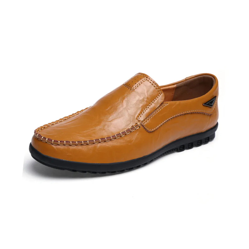 Sapato Mocassim Masculino de Couro Sapato Mocassim Masculino de Couro - Calçados 023 Fragatto Cáqui 37 