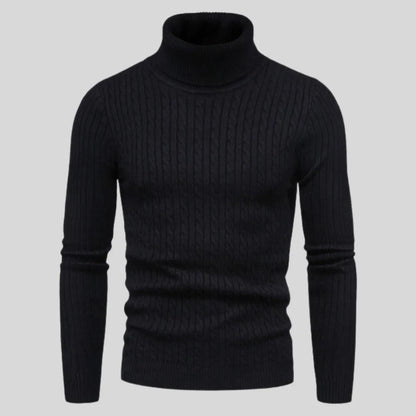 Suéter Masculino Gola Alta Tricot Suéter Masculino Gola Alta Tricot - Vestuário 029 Fragatto Preto P 